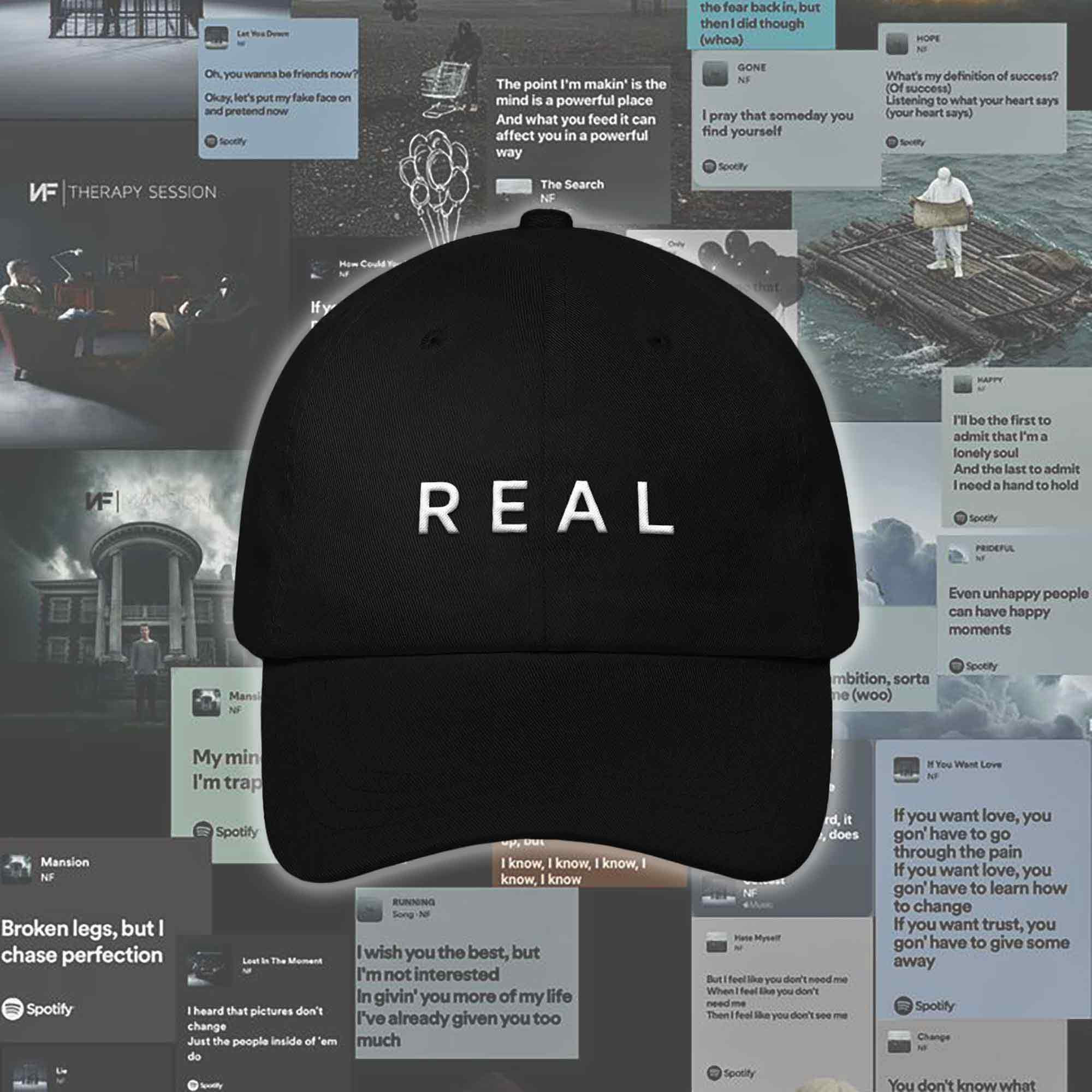 NFRealMusic Merchandise Dad Hat Real Streetwear Baseball Cap Gift For NFRealMusic Fans