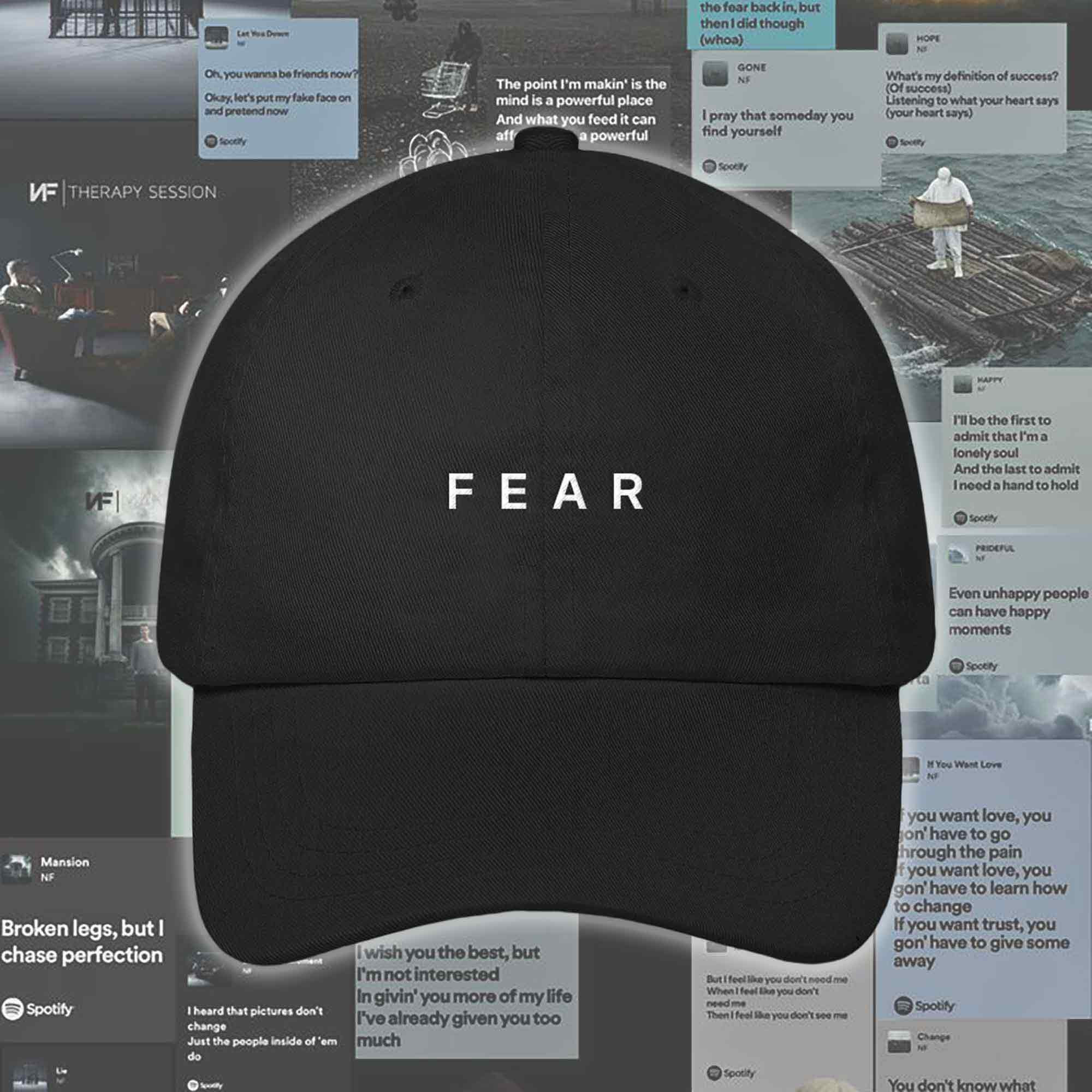 NFRealMusic Merchandise Hat Fear Song Ball Cap Gift For NFRealMusic Fans