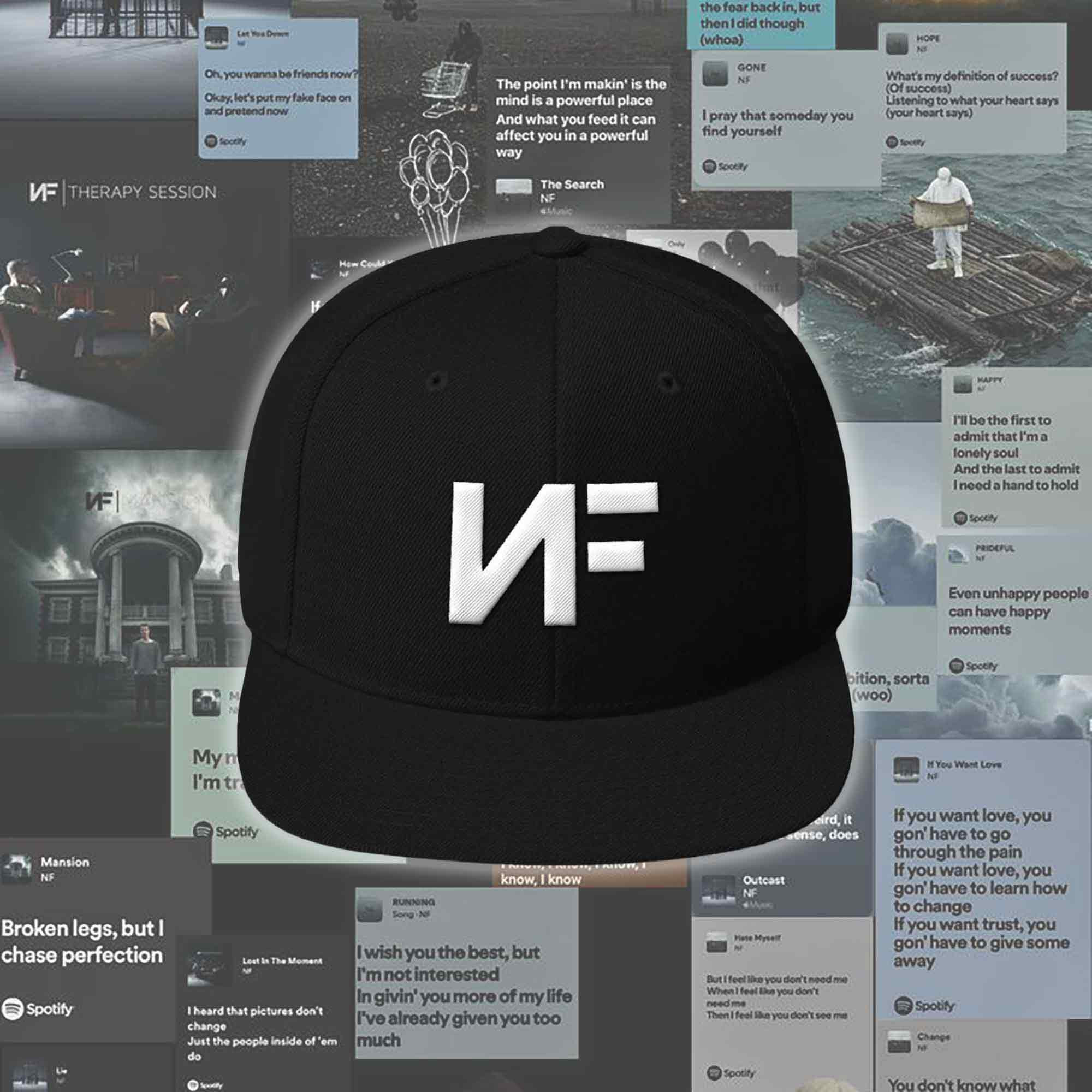 NFRealMusic Merchandise Snapback Hat Streetwear Baseball Cap Gift For Fans