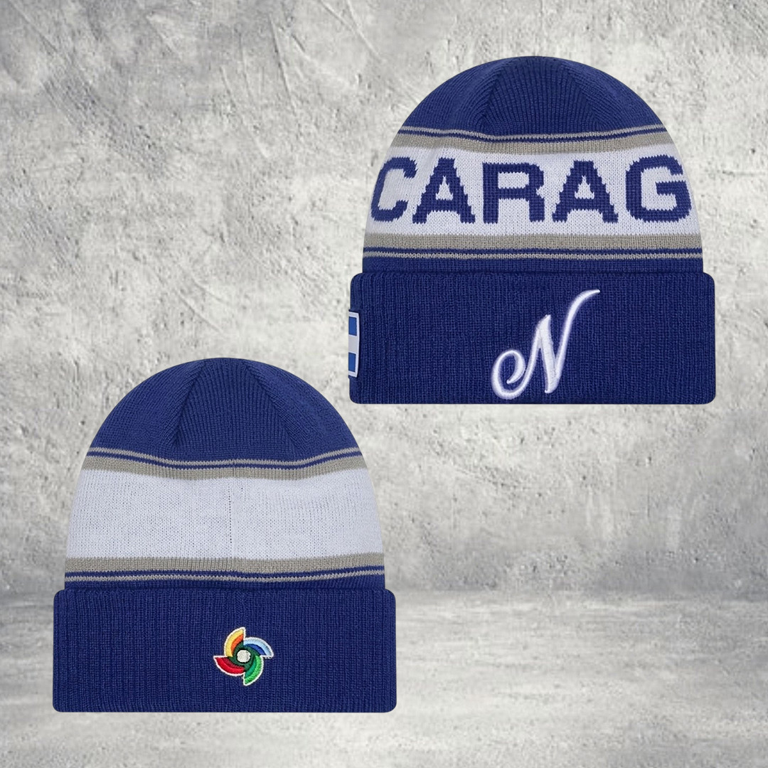 Nicaragua World Baseball Classic 2026 New Era Beanie WBC Hat