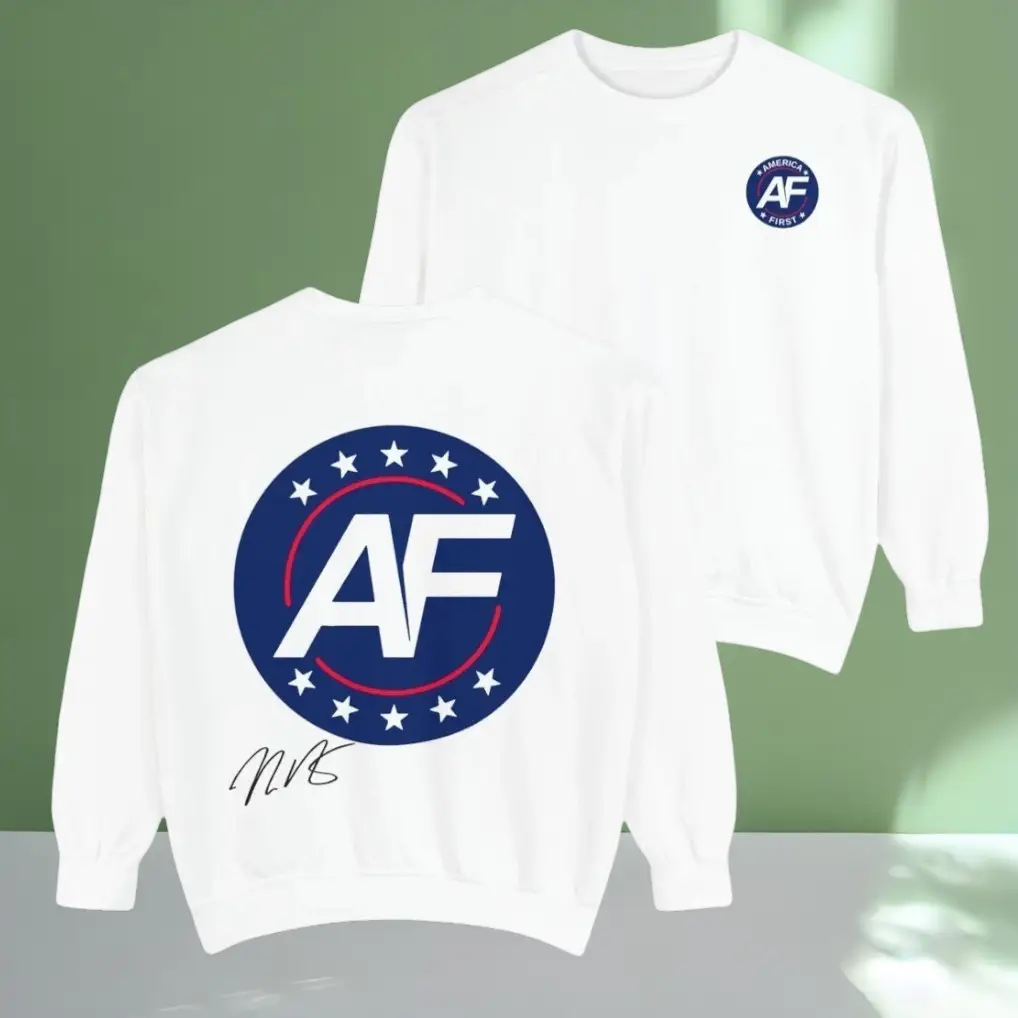 Nick Fuentes America First With Signature Sweatshirt Gift For Patriotic