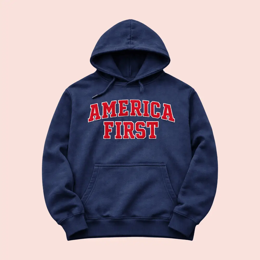 Nick Fuentes Merch America First Collegiate Hoodie America First Nick Fuentes Merchandise