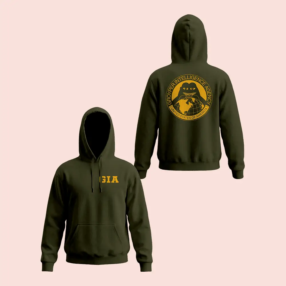 Nick Fuentes Merch GIA Hoodie US Groyper Intelligence Agency Hoodie Fan Clothing For Sale