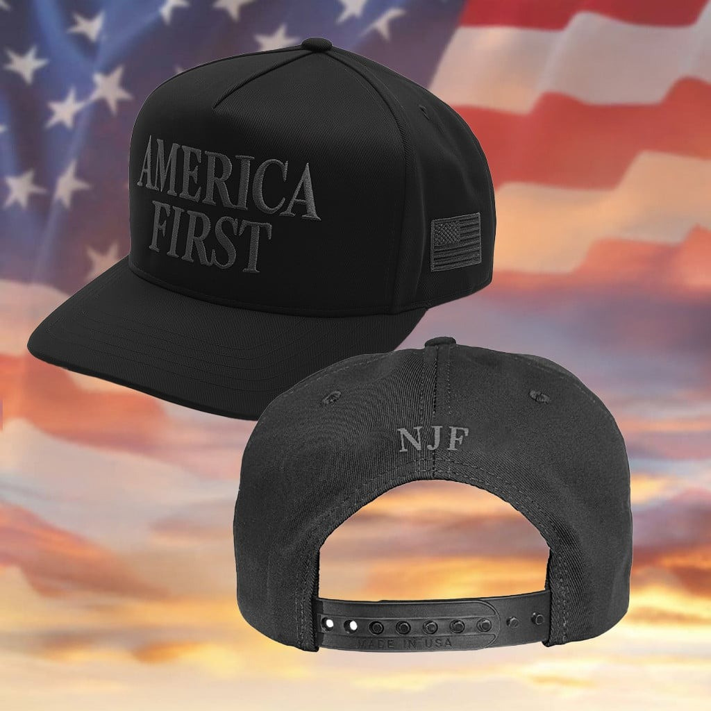 Nick Fuentes Merch Official Black America First Hat NJF Nick Fuentes Cap Supporters Gifts