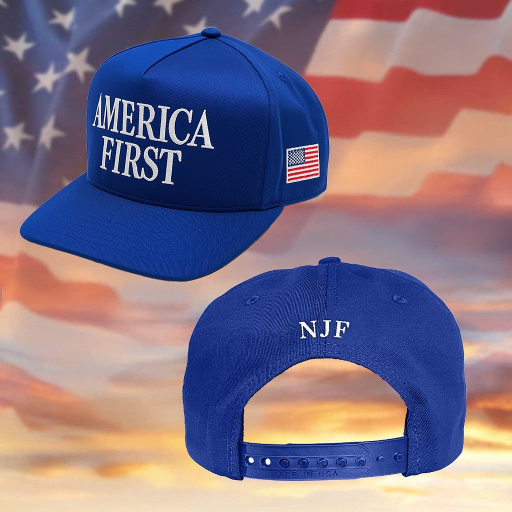 Nick Fuentes Merch Official Blue America First Hat NFJ Nick Fuentes Cap Gifts For Supporters