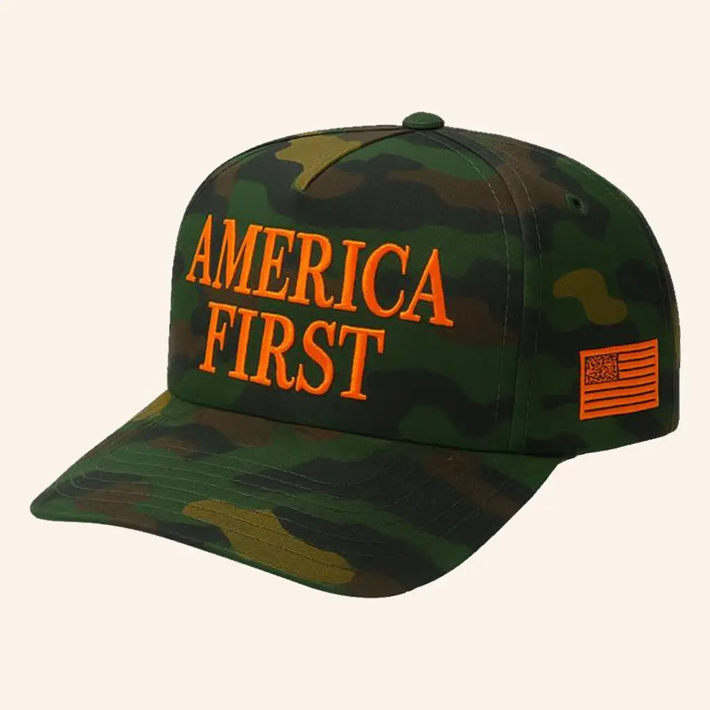 Nick Fuentes Merch Official Camo America First Hat Embroidered Gifts For Husband