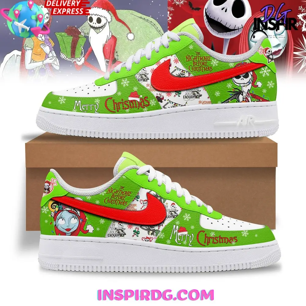 Nightmare Before Christmas Merry Christmas Air Force 1