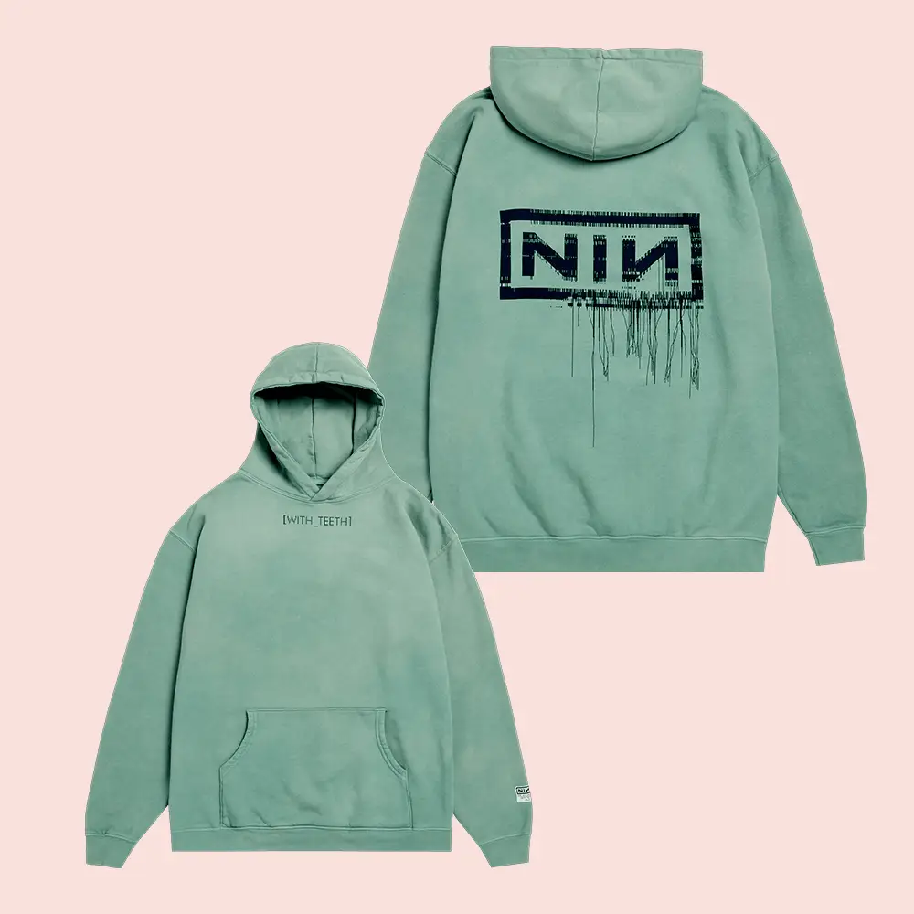 Nine Inch Nails Merch With Teeth 20 Hoodie NIN Merch Best Gifts For Rock Lovers