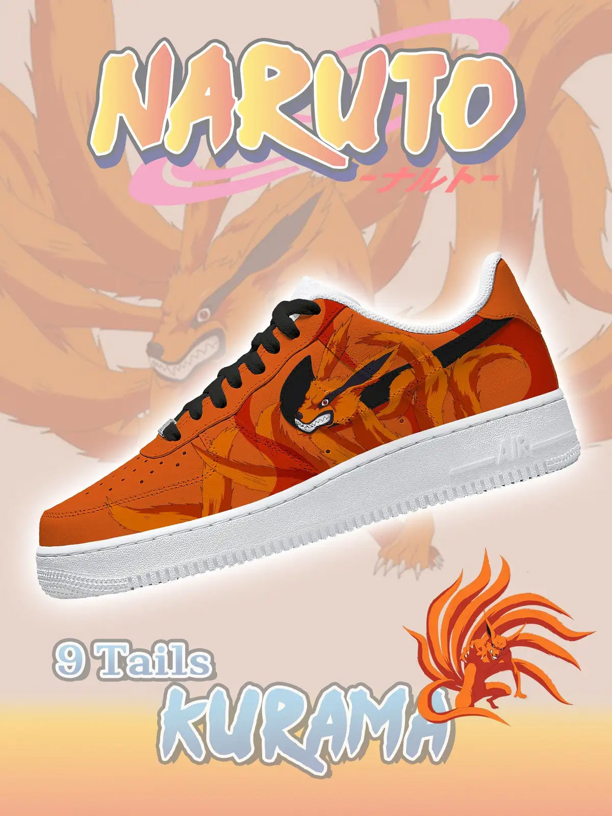 Nine-Tails Kurama Air Force 1 Shoes Sneakers