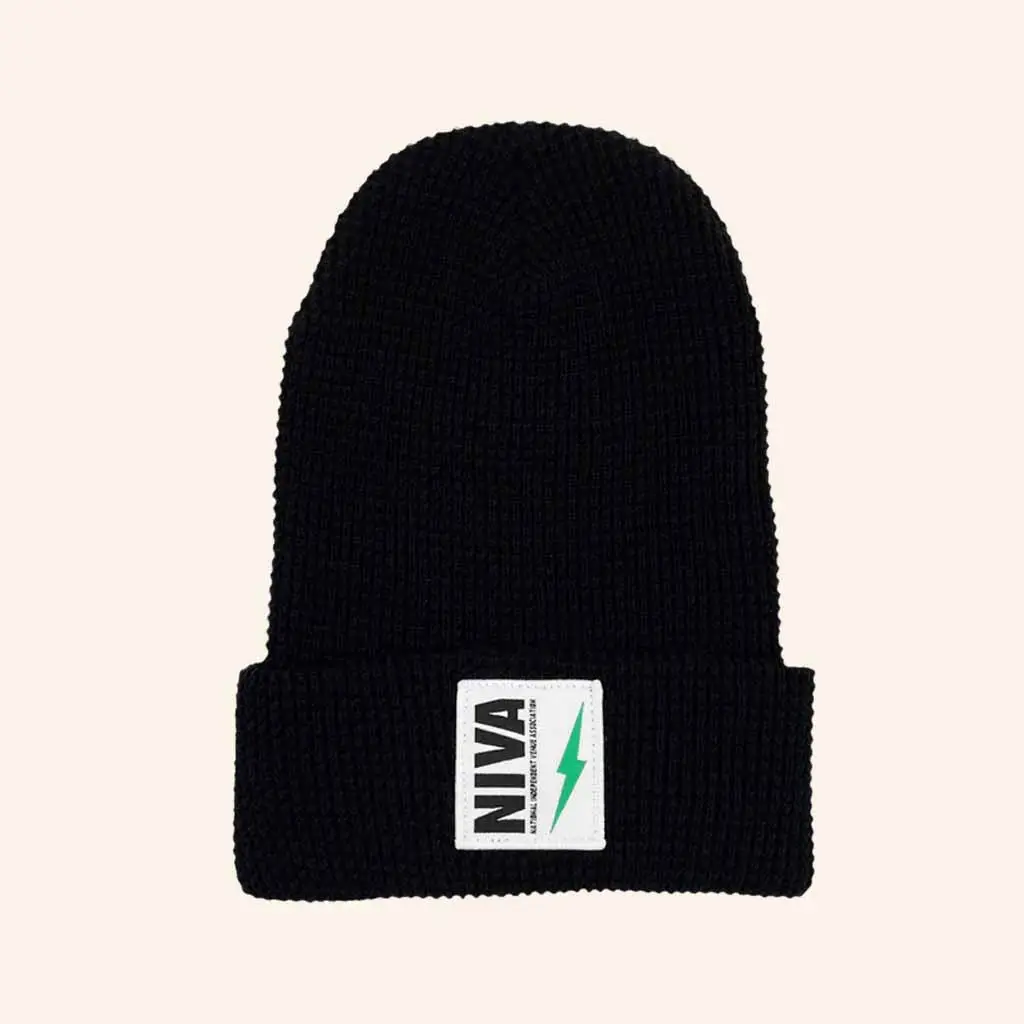 NIVA Merch Black Beanie Unique Gift For Boyfriend Birthday -WearandDecor