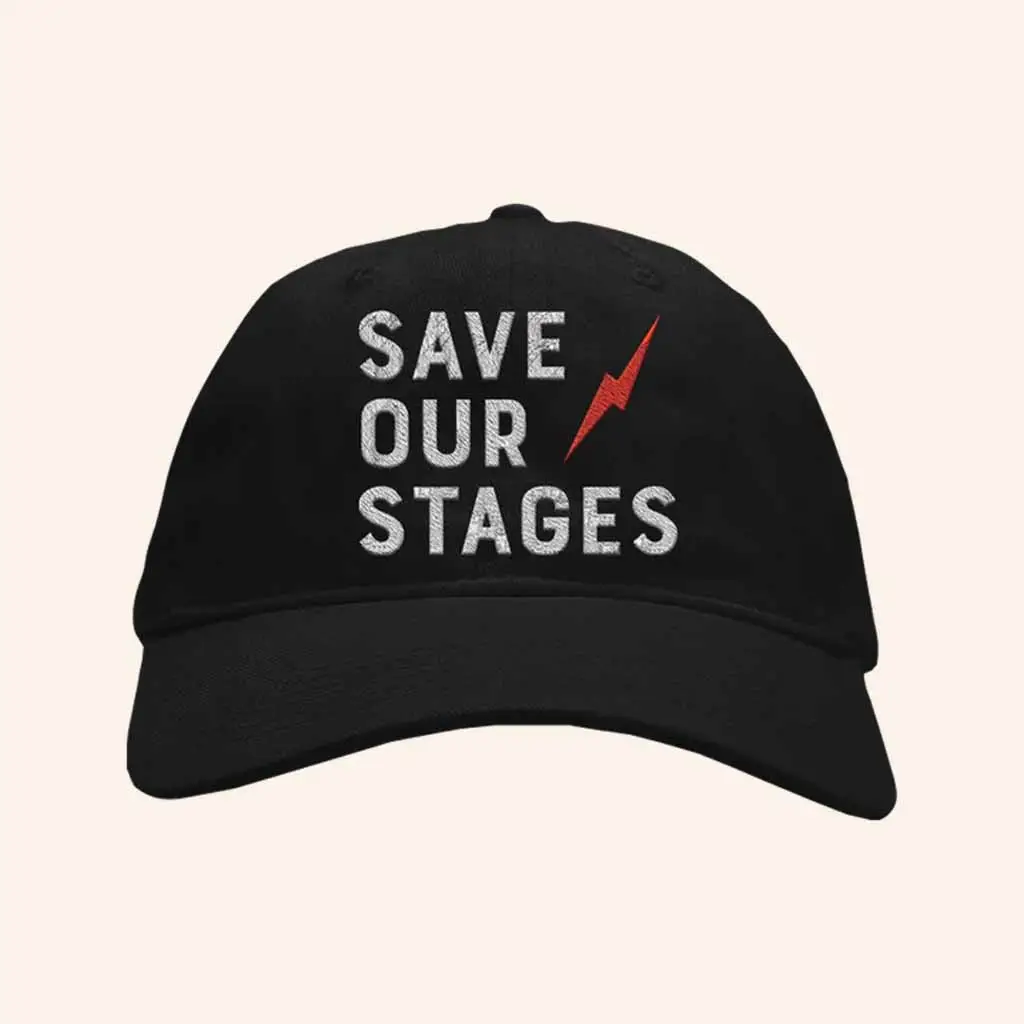 NIVA Merch Red Lightning Embroidered Hat Save Our Stages Hat Birthday Gifts For Him -WearandDecor