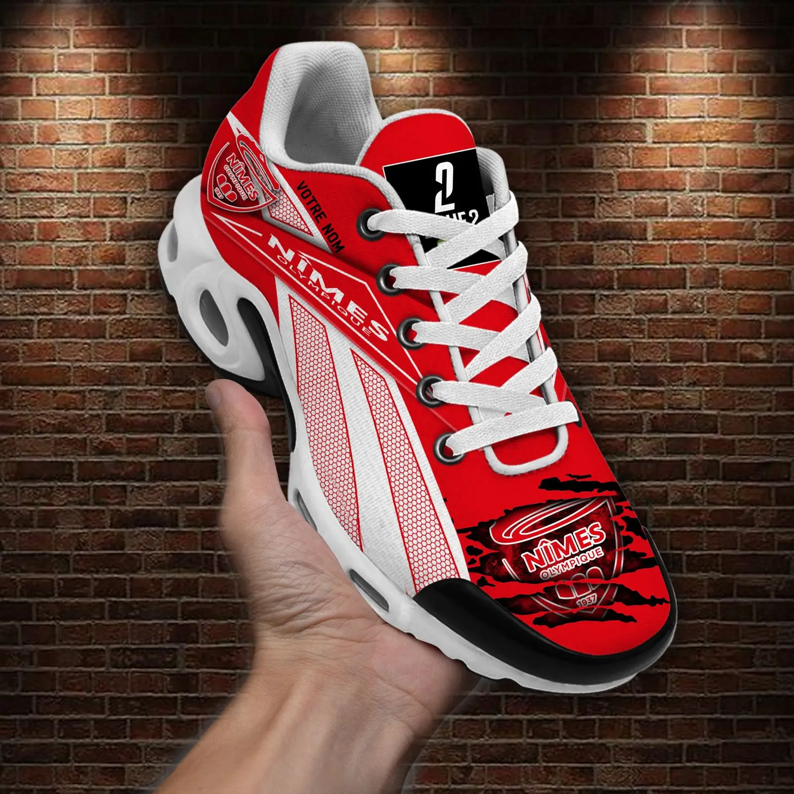 N?mes Olympique Air Max Plus Shoes Sneakers For Men And Women N?mes Olympique Air Max Plus Shoes Sneakers For Men And Women - Image 1