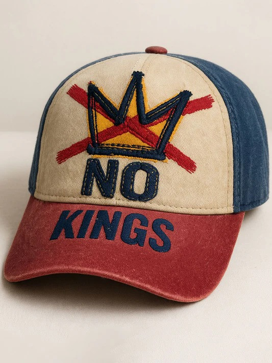 No Kings Hat Anti Trump No Kings Protest Baseball Cap FDT Merch Best Patriotic Gifts