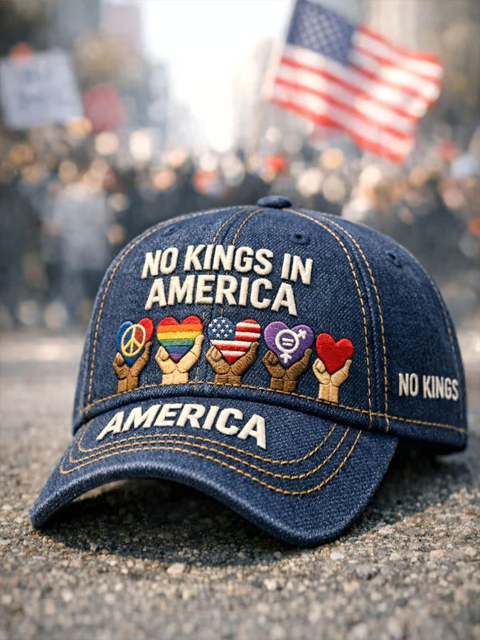 No Kings In America Protest Baseball Hat Patriotic Cap Unity Gift Best Gift For Democracy Supporters No Kings In America Protest Baseball Hat Patriotic Cap Unity Gift Best Gift For Democracy Supporters - Image 1