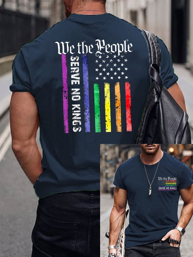 No Kings USA 250th Anniversary T-Shirt We The People Clothes Gift For LGBT