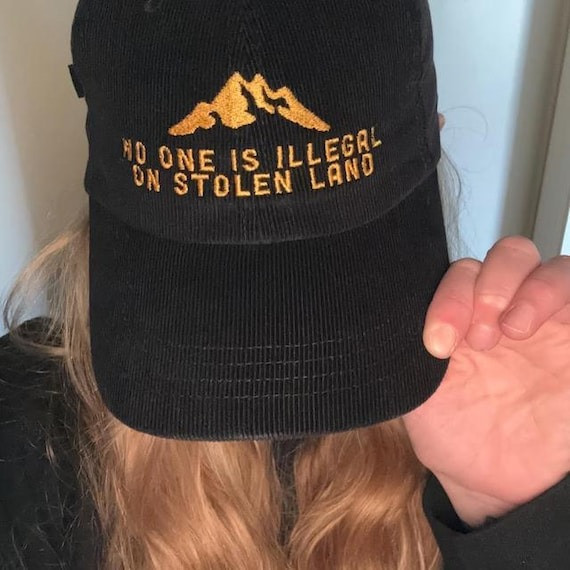 No One Is Illegal On Stolen Land Hat Native American Day Merch Gifts For Native No One Is Illegal On Stolen Land Hat Native American Day Merch Gifts For Native - Image 1