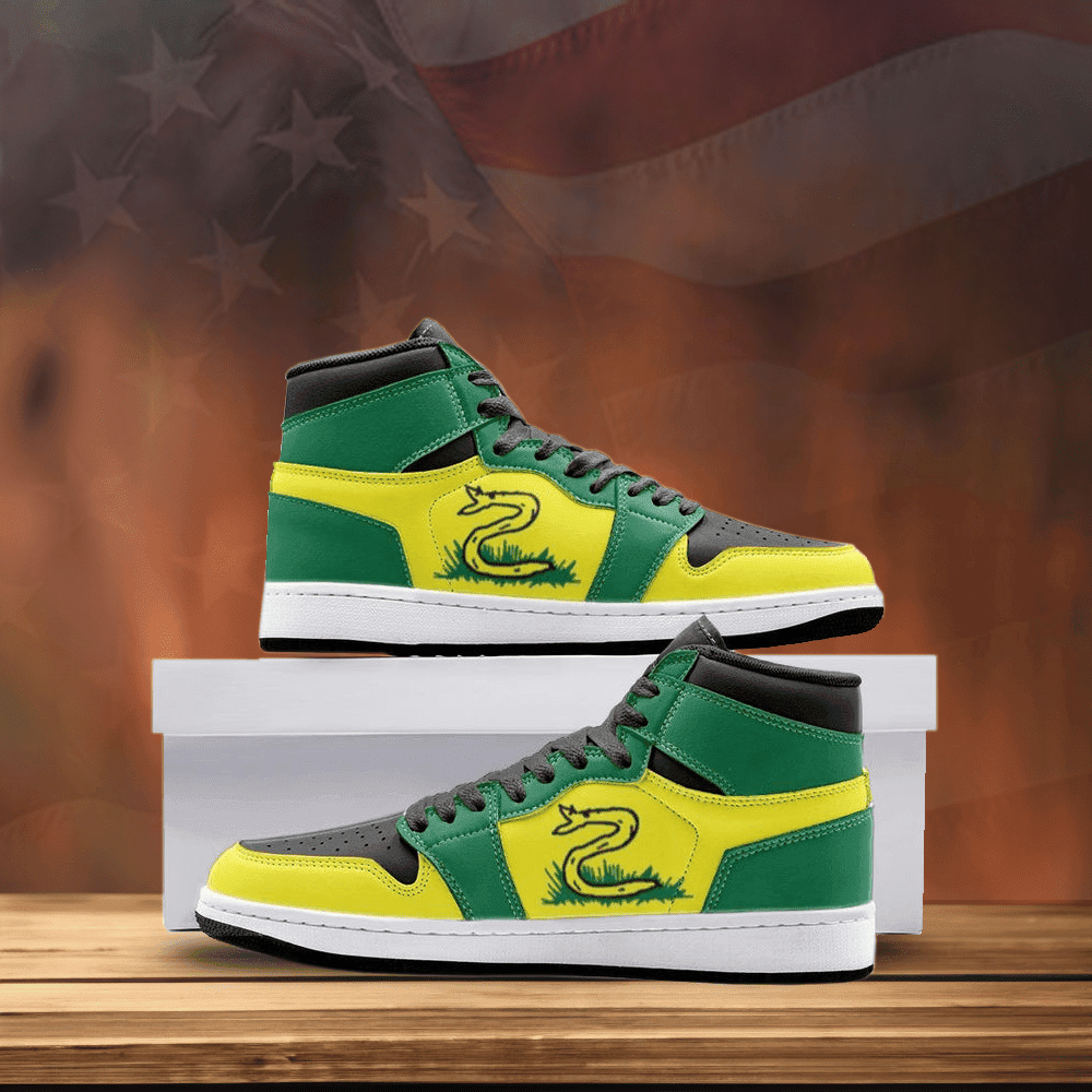 No Step On Snek Shoes Don't Tread On Me Sneakers Patriots Merch Gifts For Gun Lovers