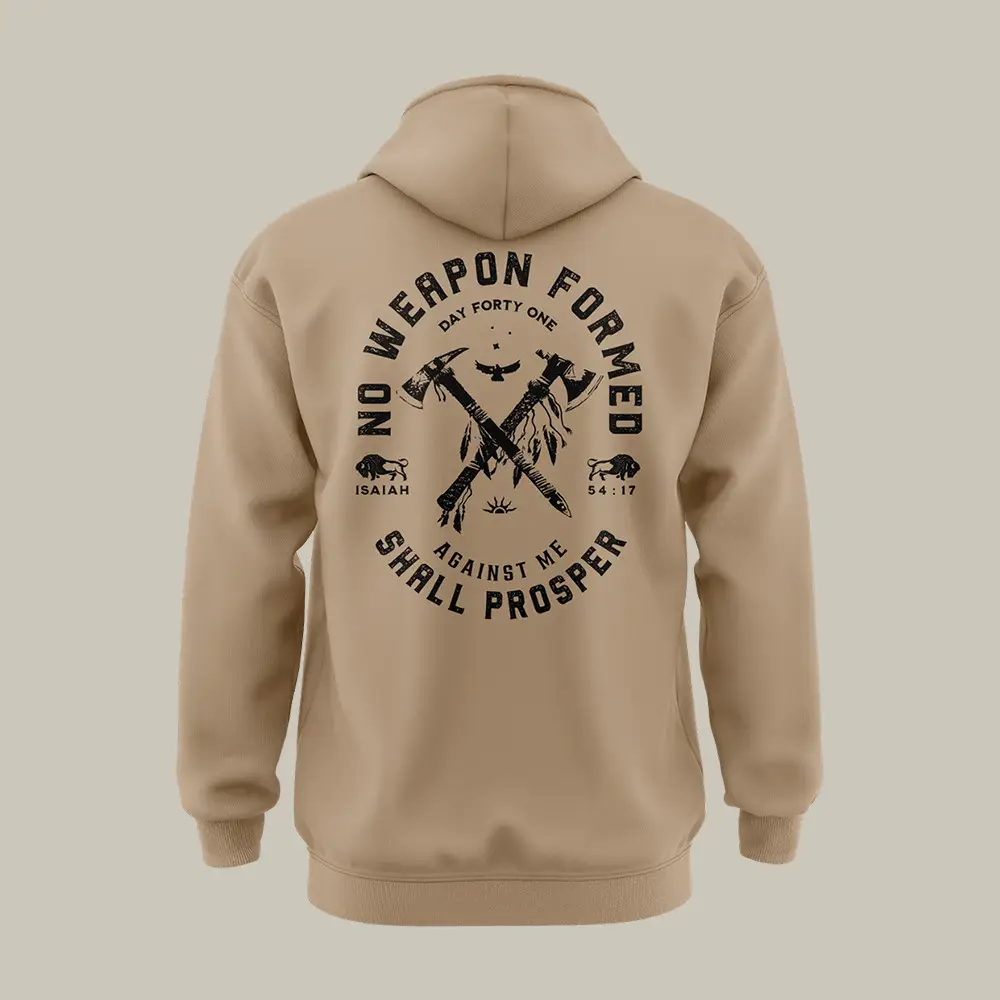 No Weapon Formed Day Forty One Hoodie Day Forty One Apparel Cool Gift For Christians