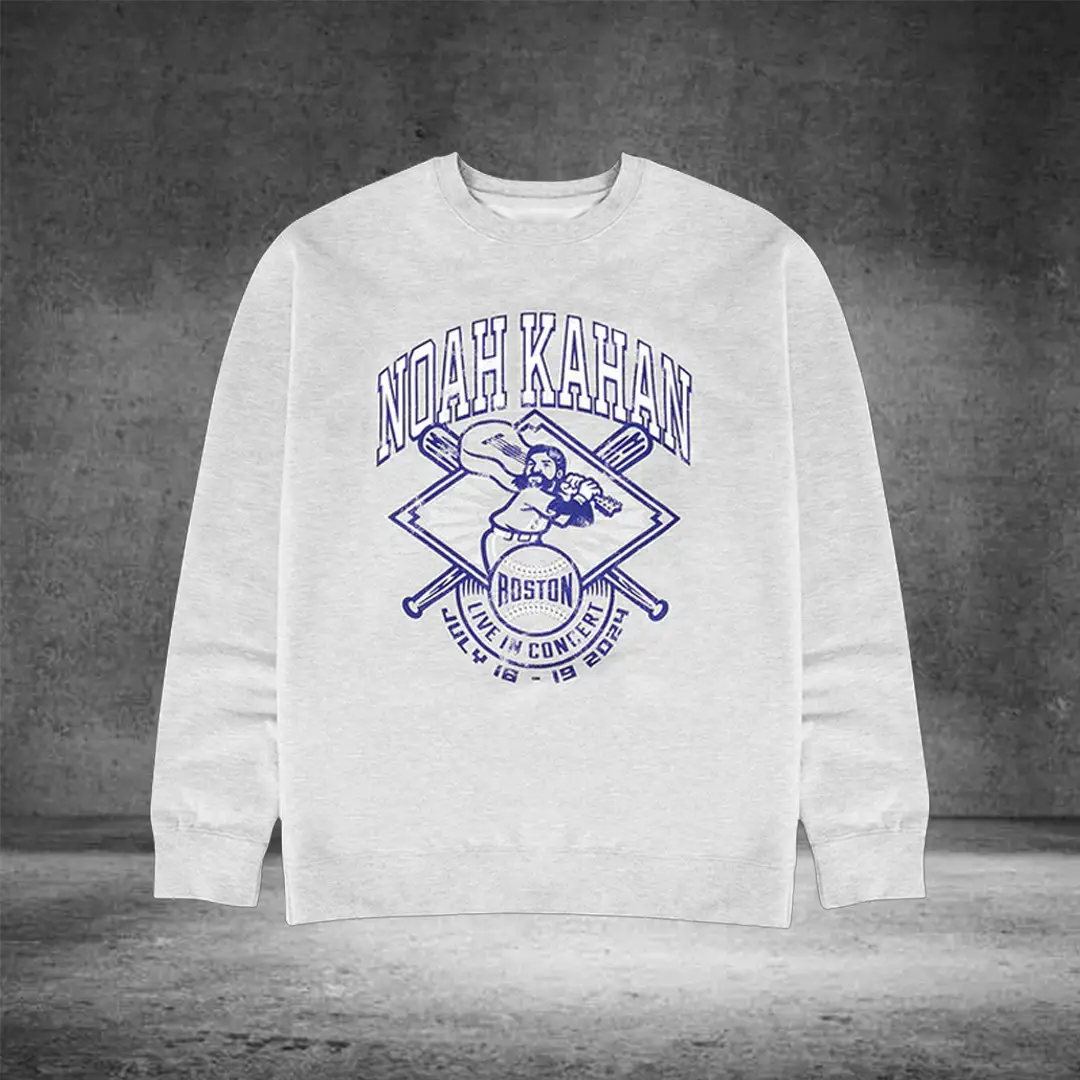 Noah Kahan Merch Fenway Fanatic Crewneck Concert Apparel Gift for Music Fans