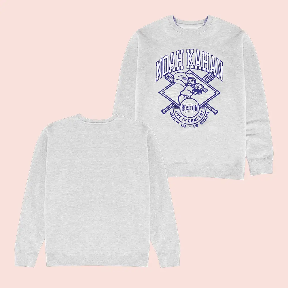 Noah Kahan Merch Fenway Fanatic Sweatshirt Noah Kahan Tour Merch Gifts For Music Lovers