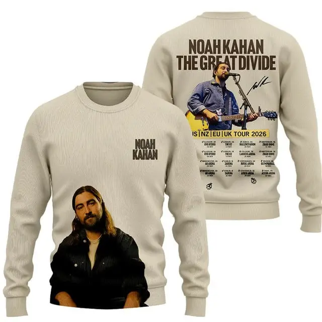 Noah Kahan Merch Sweatshirt The Great Divide North American Tour 2026 Clothes Gift For Son