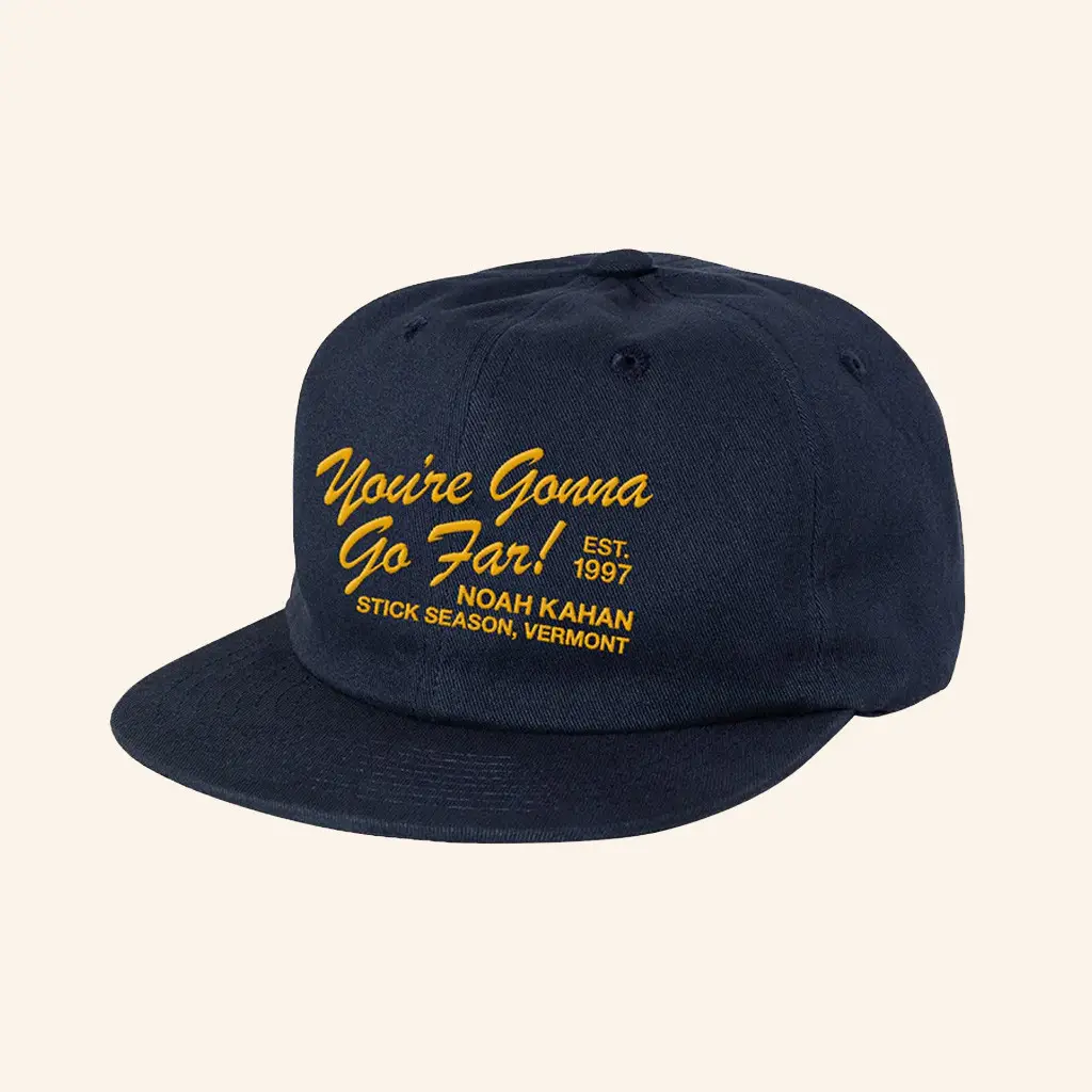 Noah Kahan Merch You're Gonna Go Far Embroidered Snapback Hat Gifts For Husband - WearandDecor Noah Kahan Merch You're Gonna Go Far Embroidered Snapback Hat Gifts For Husband - WearandDecor - Image 1