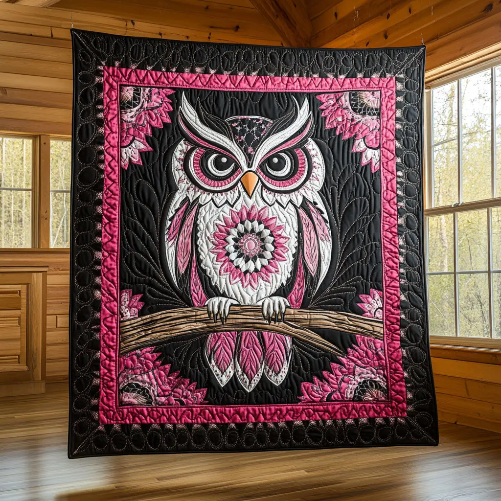 Noble Owl Quilt Luxury Quilt Blanket for Elegant Home Decor
