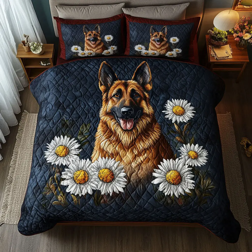 Noble Protector Quilted Bedding Set Warm and Breathable Bedding Set for All Seasons