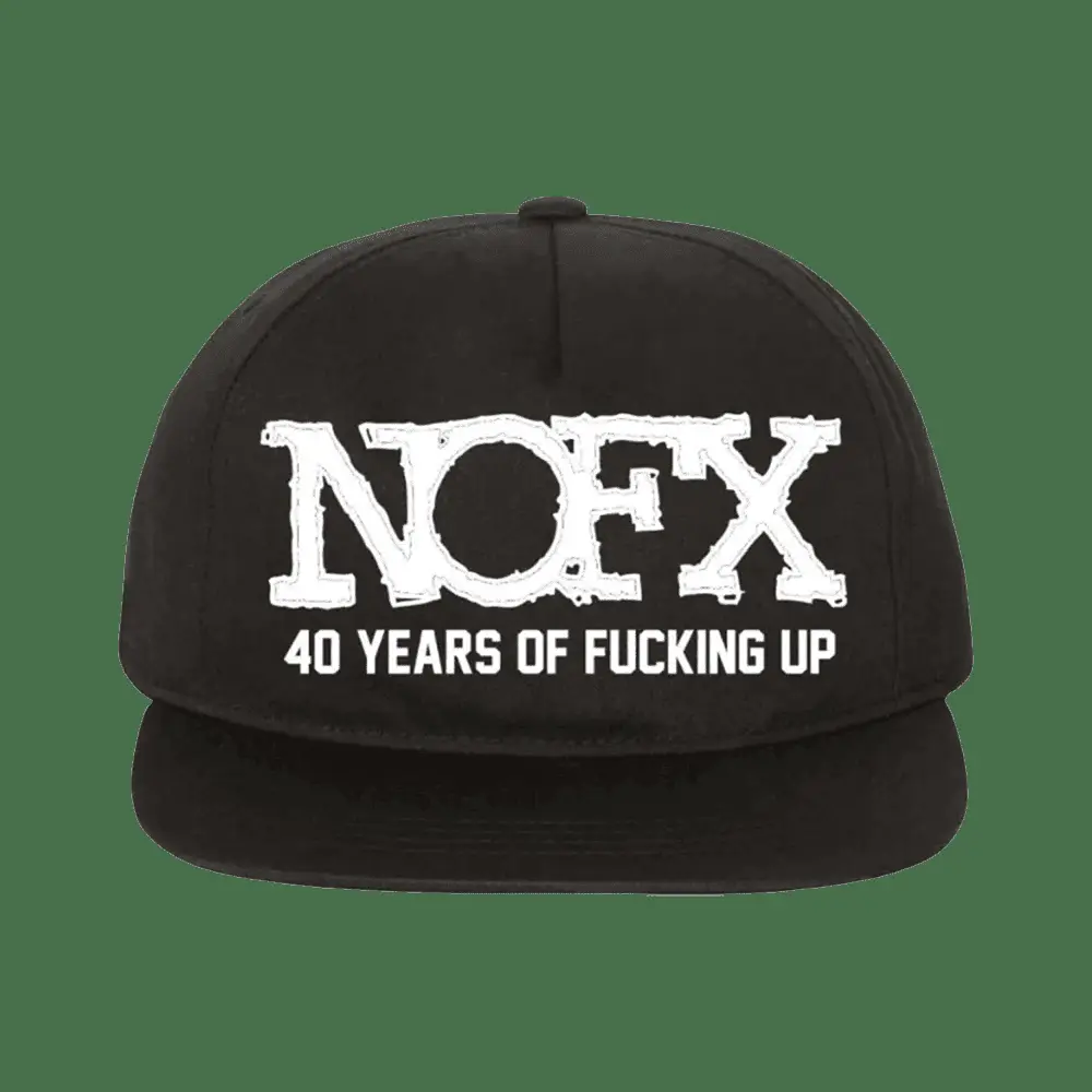 Nofx Merch 40 Years Of Fuckin Up Snapback Hat Great Gifts For Dad -WearandDecor