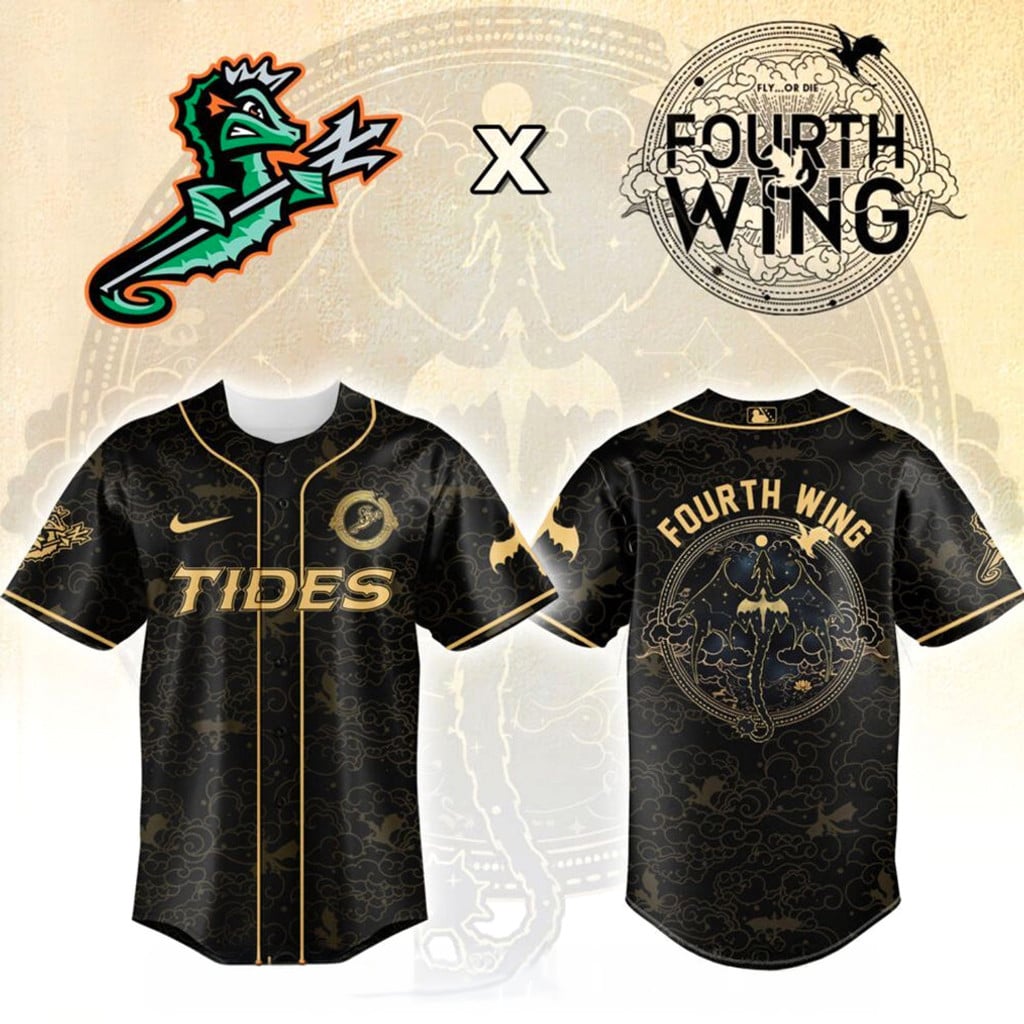 Norfolk Tides Fourth Wing Night Jersey Tides Merch Best Gifts For Baseball Lovers