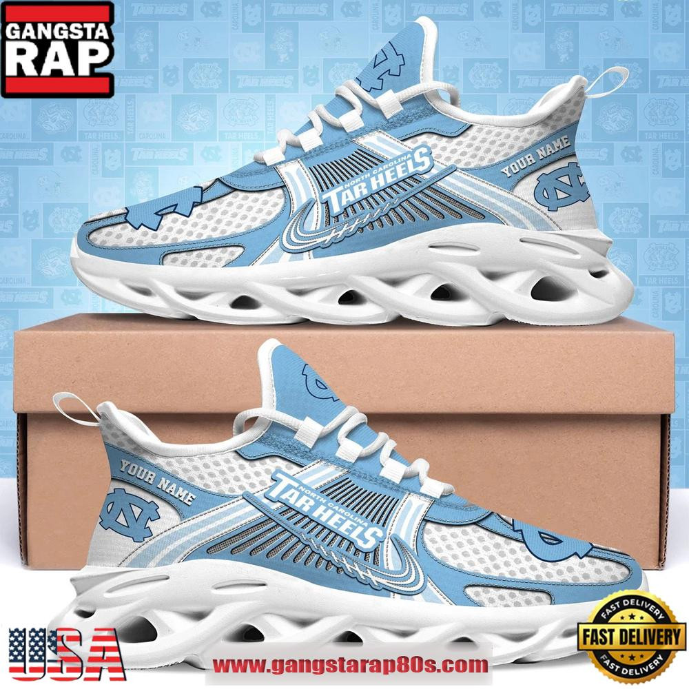 North Carolina Tar Heels Personalized Clunky Sneaker Max Soul Shoes