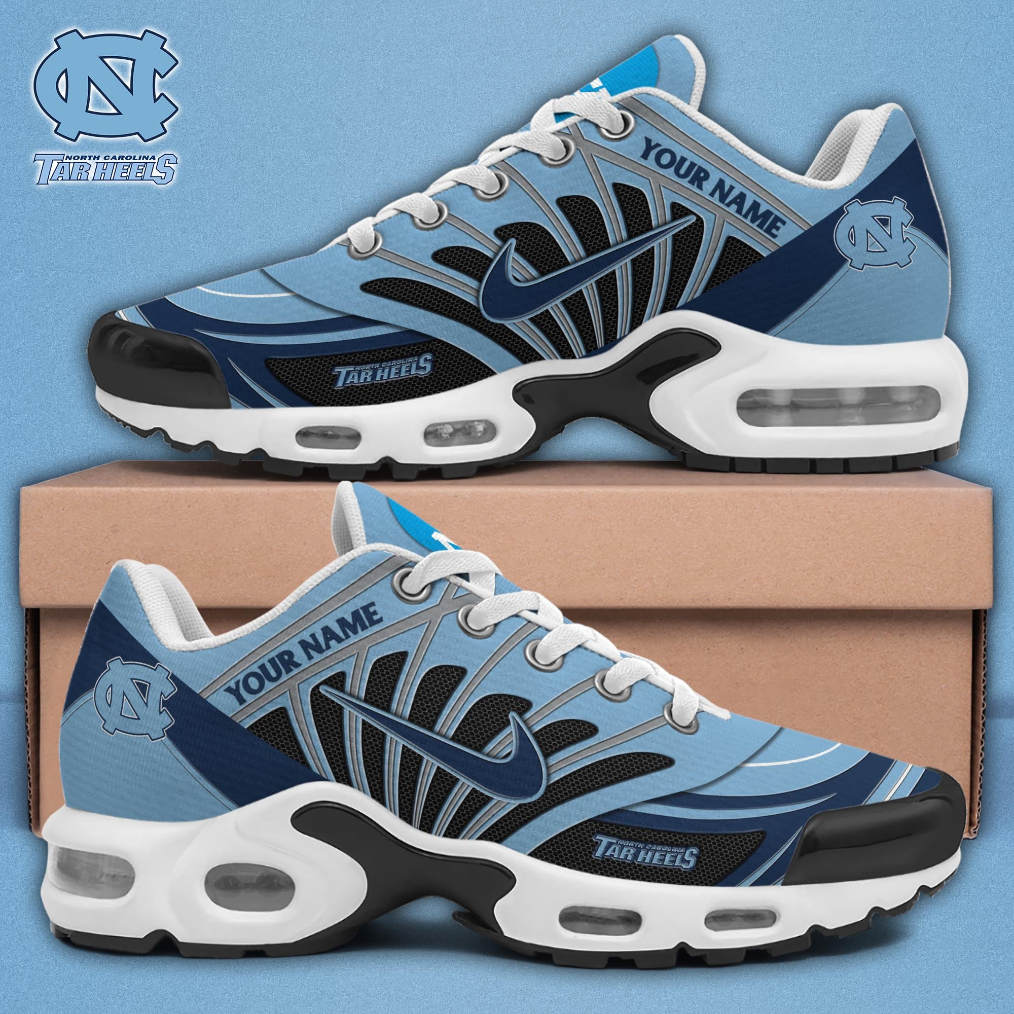 North Carolina Tar Heels Shoes 2026 Version Custom Name