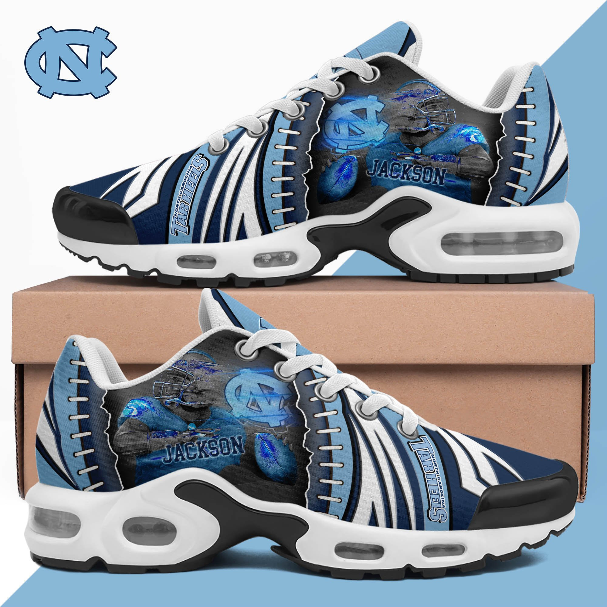 North Carolina Tar Heels Shoes 2026 Version Custom Your Name 919