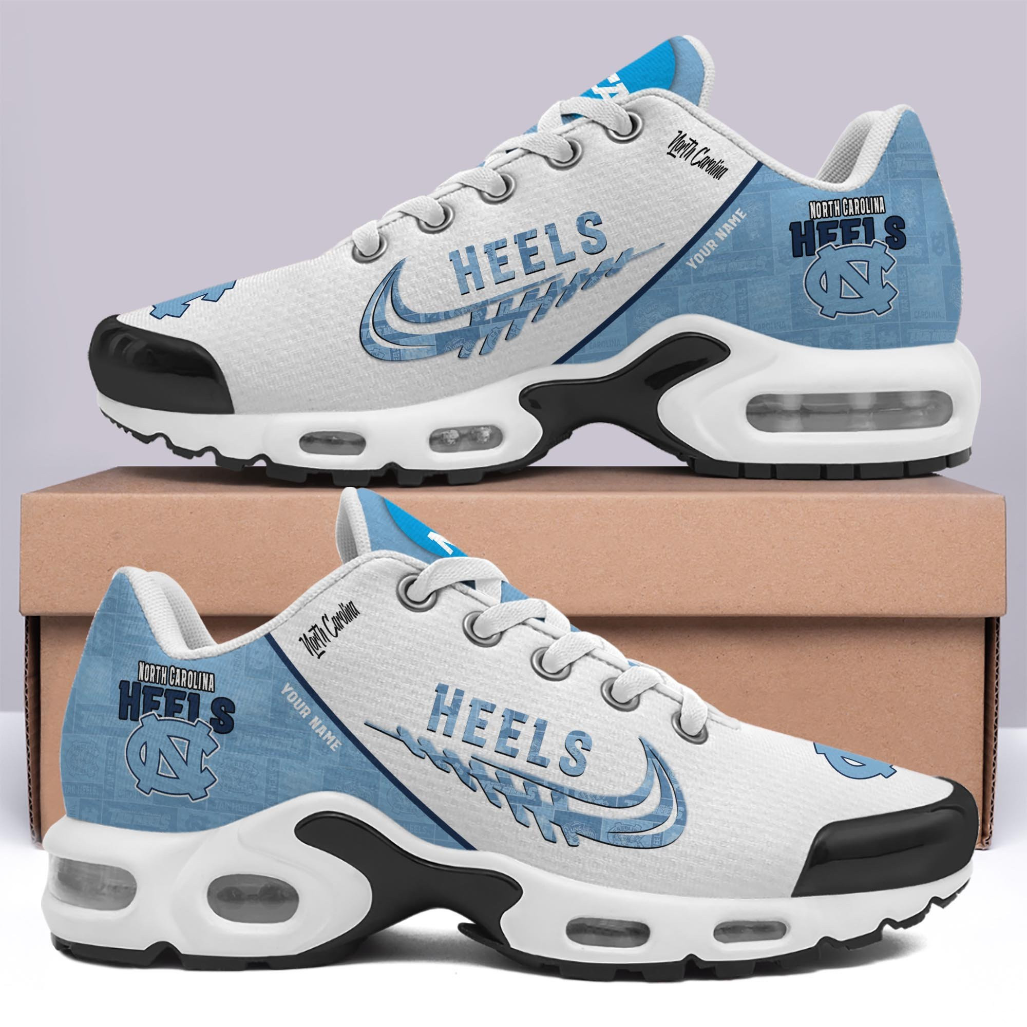 North Carolina Tar Heels Shoes Custom Your Name 2026 Version 203