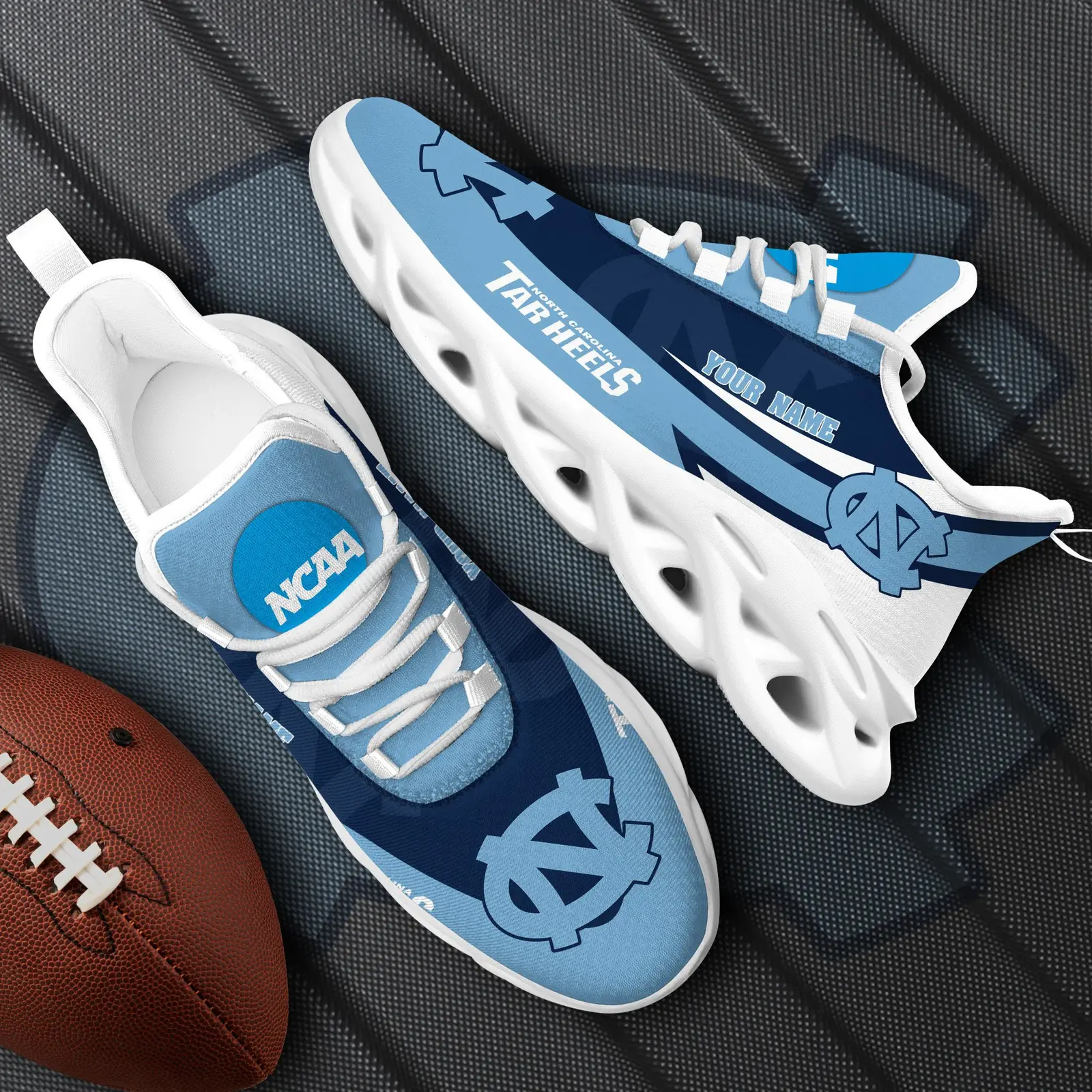 North Carolina Tar Heels White Max Soul Shoes 2026 Versions Custom Your Name, Sports Gift For Fan Ph019