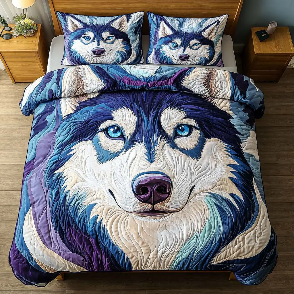Northern Majesty Quilted Bedding Set Stylish Bedding Merch Gift for Home Lovers Northern Majesty Quilted Bedding Set Stylish Bedding Merch Gift for Home Lovers - Image 1
