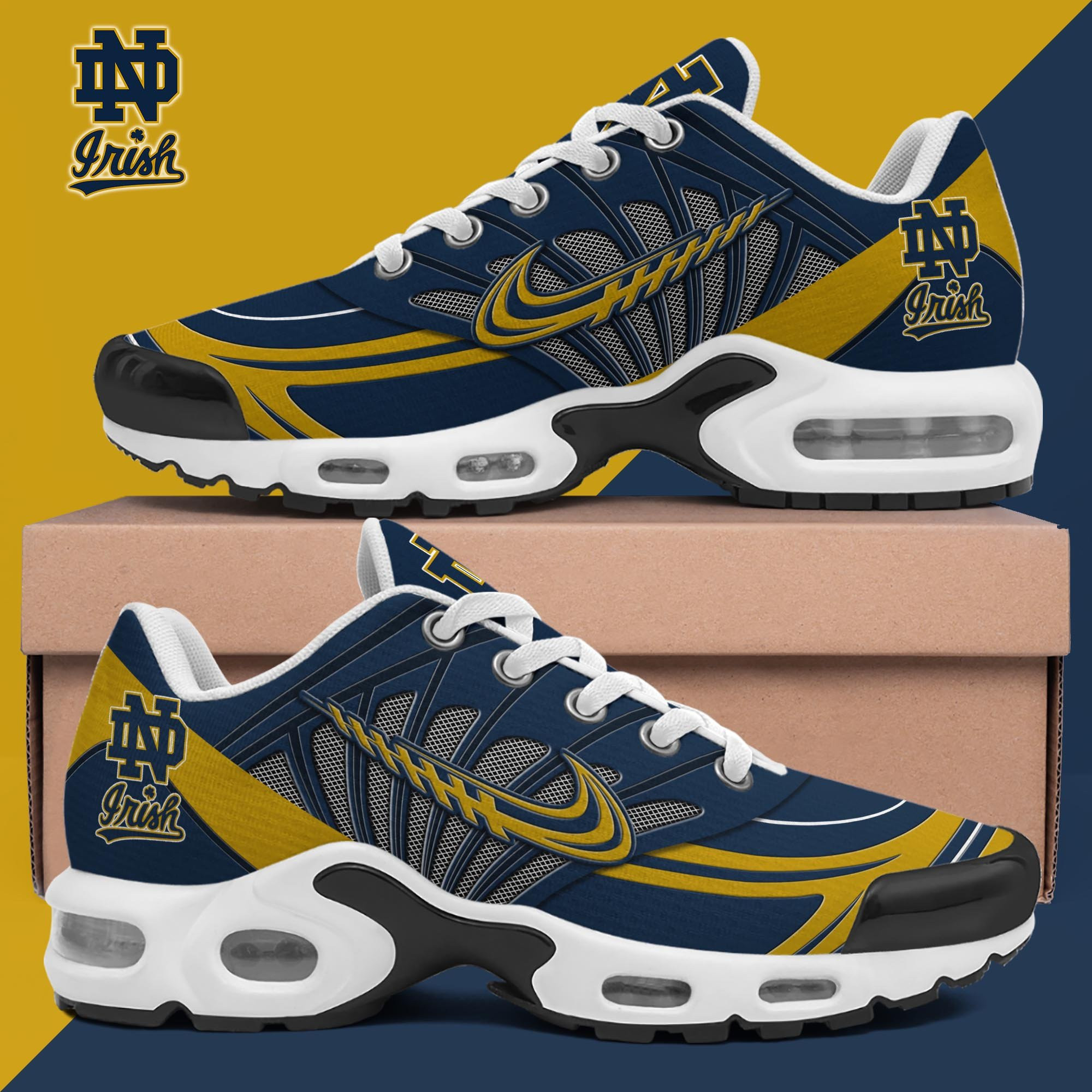 Notre Dame Fighting Irish Shoes 2026 Version Custom Name 135