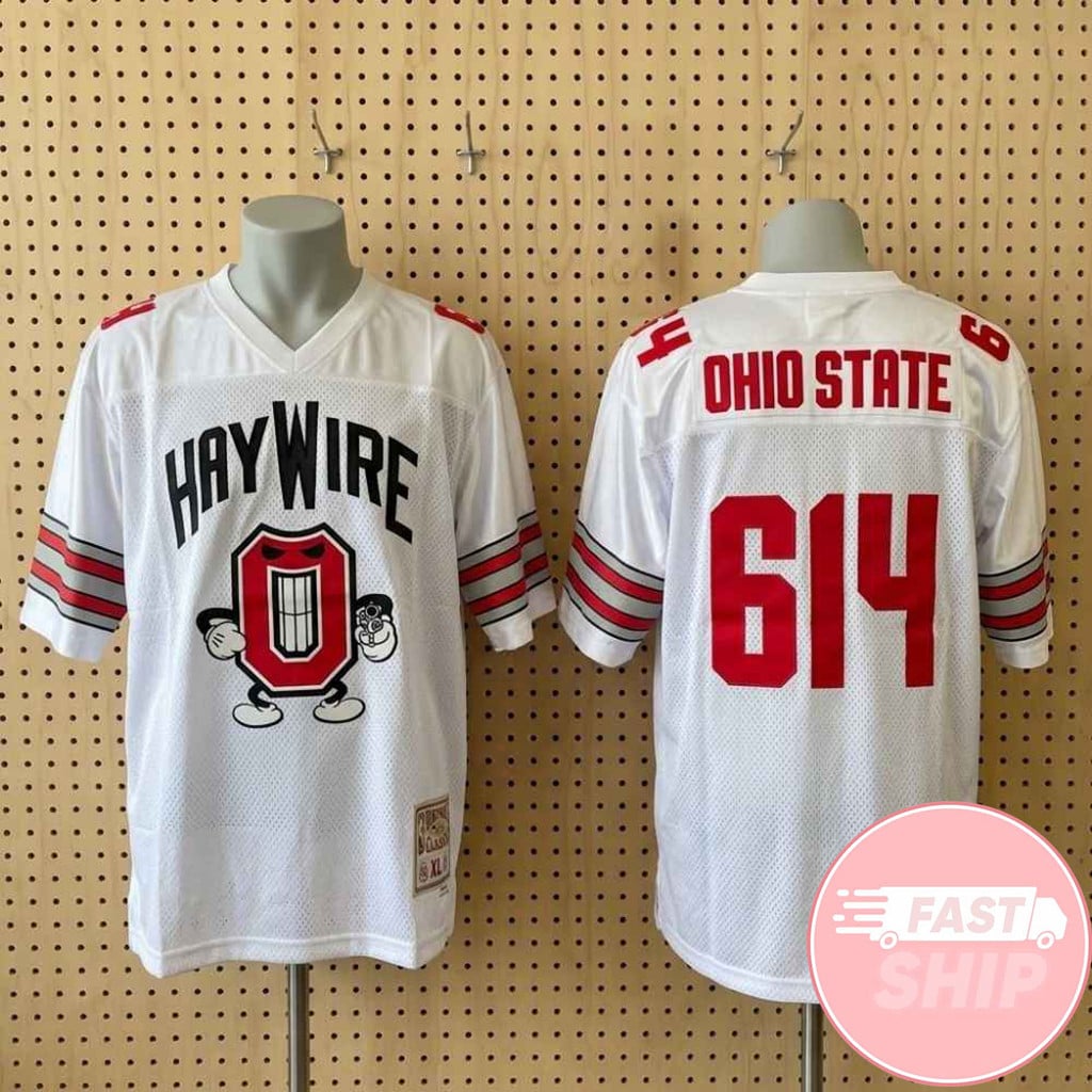Number 614 Ohio State Parody Football Jersey Shirt Haywire Boston Hardcore Live Jersey Fan Merch