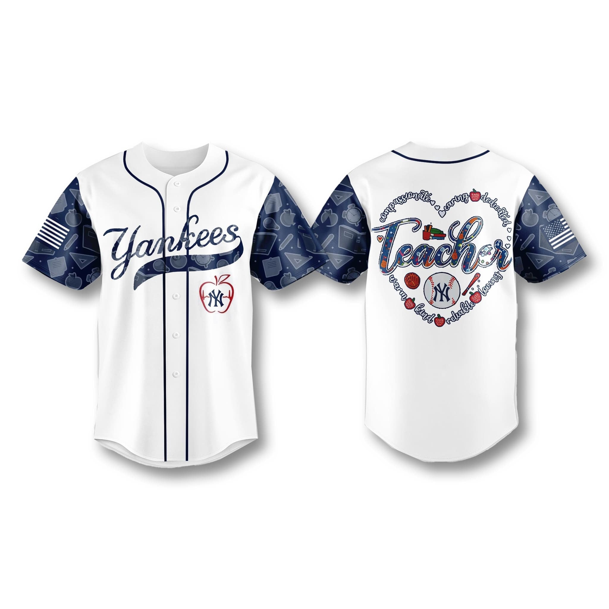 NY Yankees Teacher Appreciation 2026 Jersey Yankees Merch Gifts For Teachers