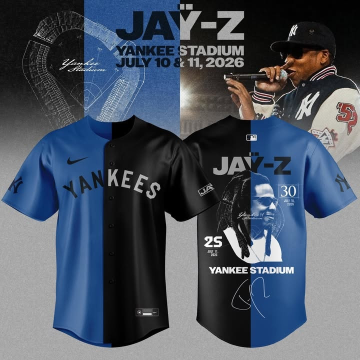 NY Yankees X Jay-Z Hometown Show 2026 Jersey Jay-Z Yankees Stadium Concert Merch Music Fan Gift