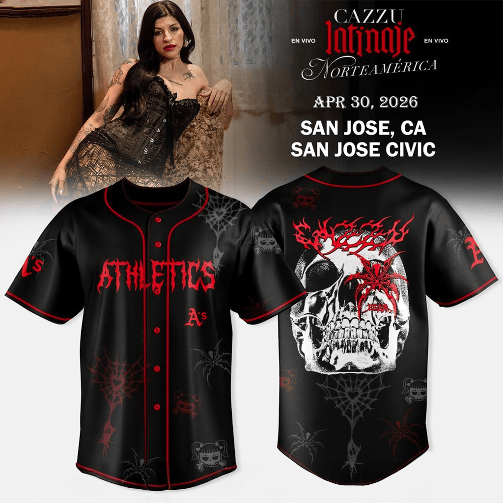 Oakland Athletics X Cazzu Latinaje En Vivo Tour NA 2026 Jersey Oakland Athletics Merch