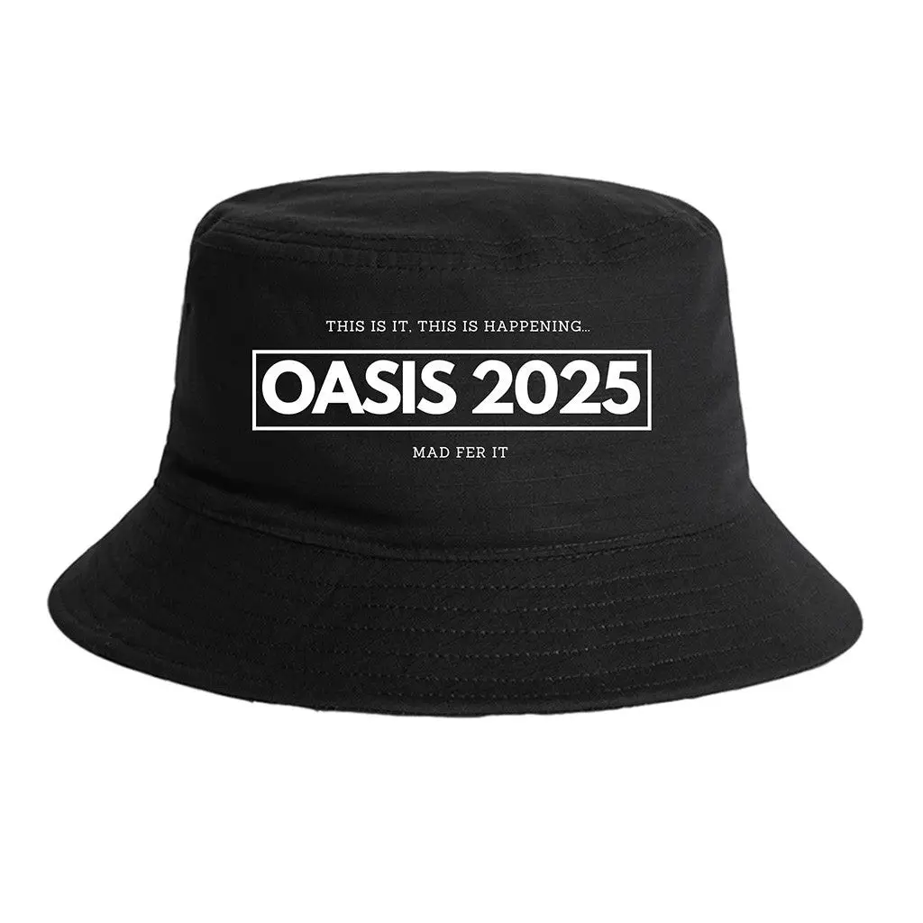Oasis Bucket Hat Oasis 2025 Black Hat Gifts For Him Her Gifts For Fans