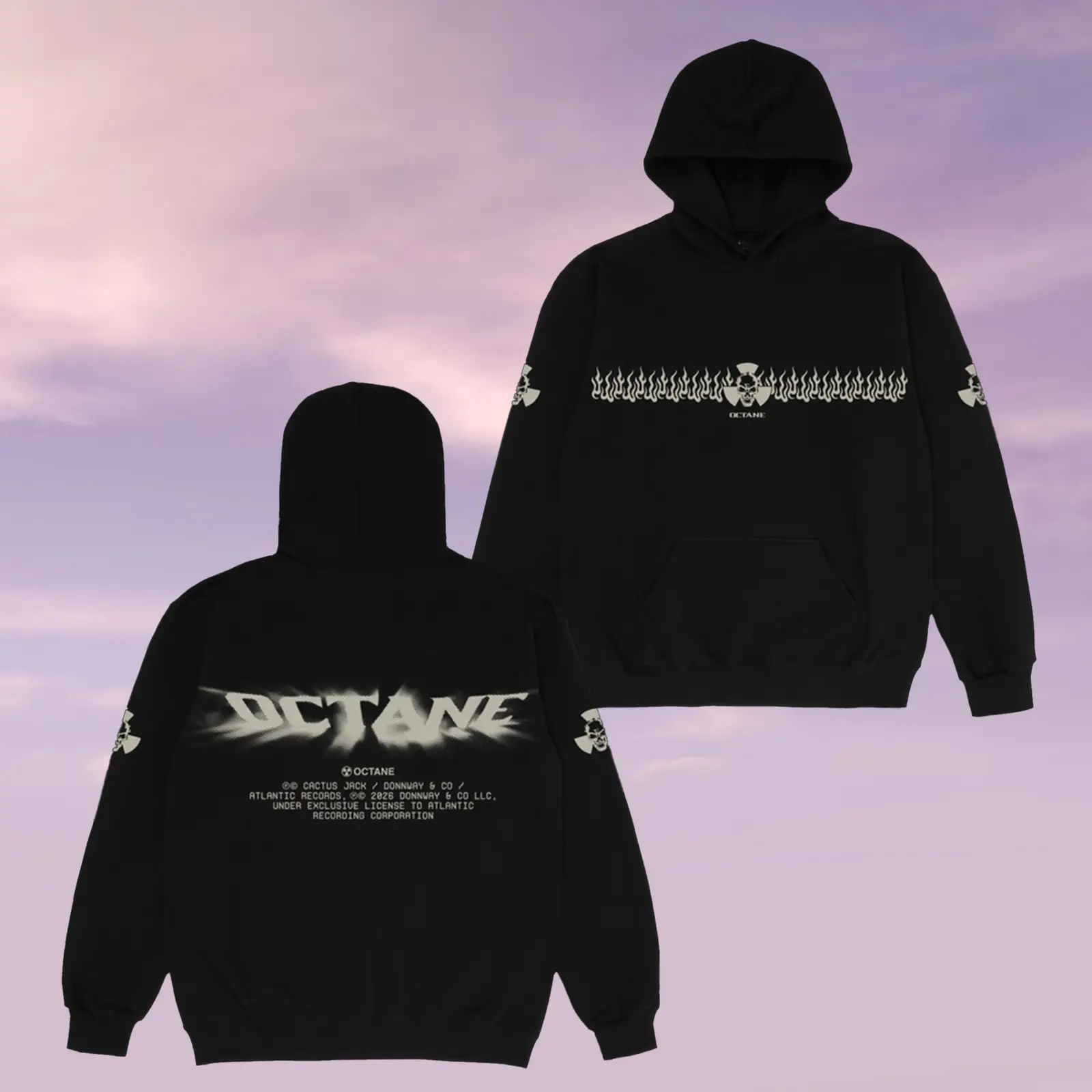 Octane Skull Hoodie Cactus Jack Music Lovers Clothing Birthday Gift Ideas For Dad