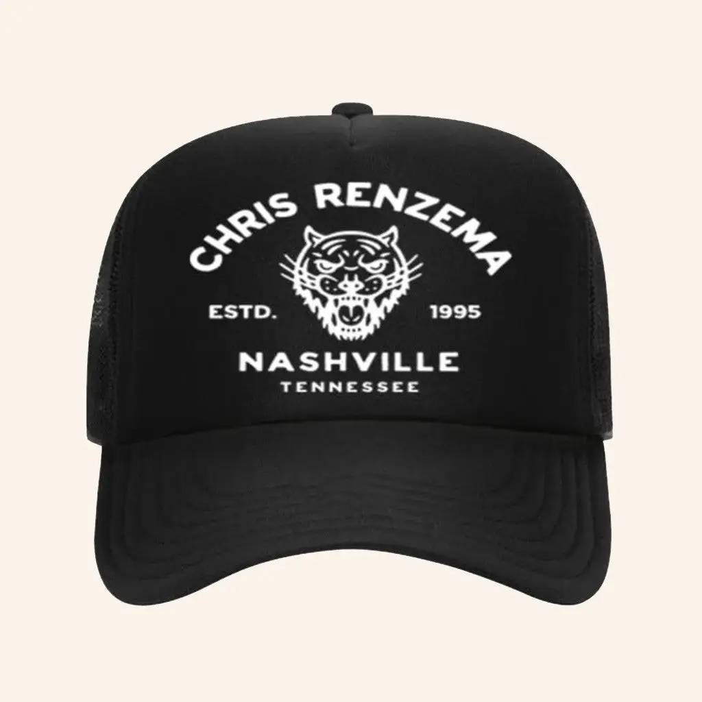 Official Chris Renzema Store Merch Chris Renzema Tiger Trucker Hat -WearandDecor