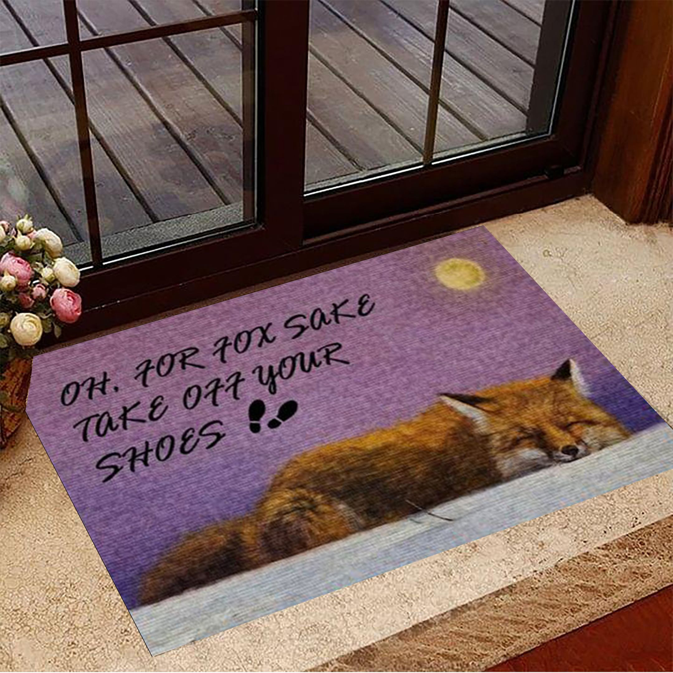 Oh For Fox Sake Take Off Your Shoes Doormat Indoor Door Mats Housewarming Gifts Oh For Fox Sake Take Off Your Shoes Doormat Indoor Door Mats Housewarming Gifts - Image 1