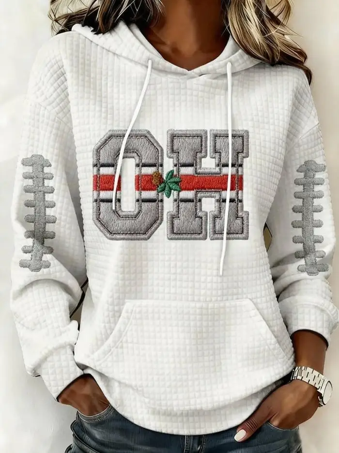 Ohio State Buckeyes Football Hoodie Women's Ohio State Football Game Day Apparel For Fans