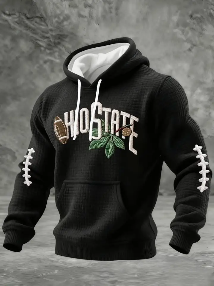 Ohio State Buckeyes Hoodie Football Game Day Fan Outfits Buckeyes Merch Gifts For Mens