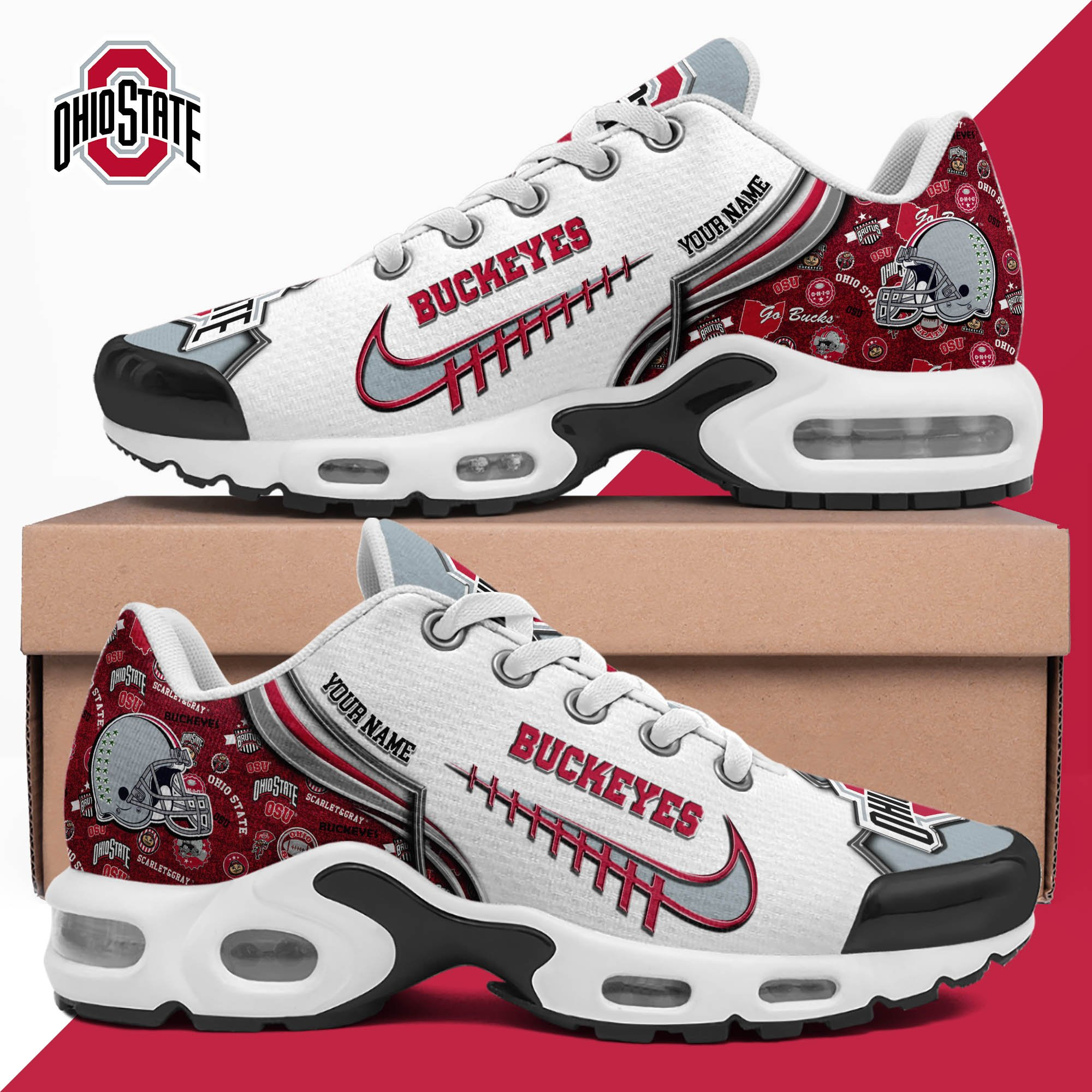 Ohio State Buckeyes Shoes 2026 Version Custom Your Name 642