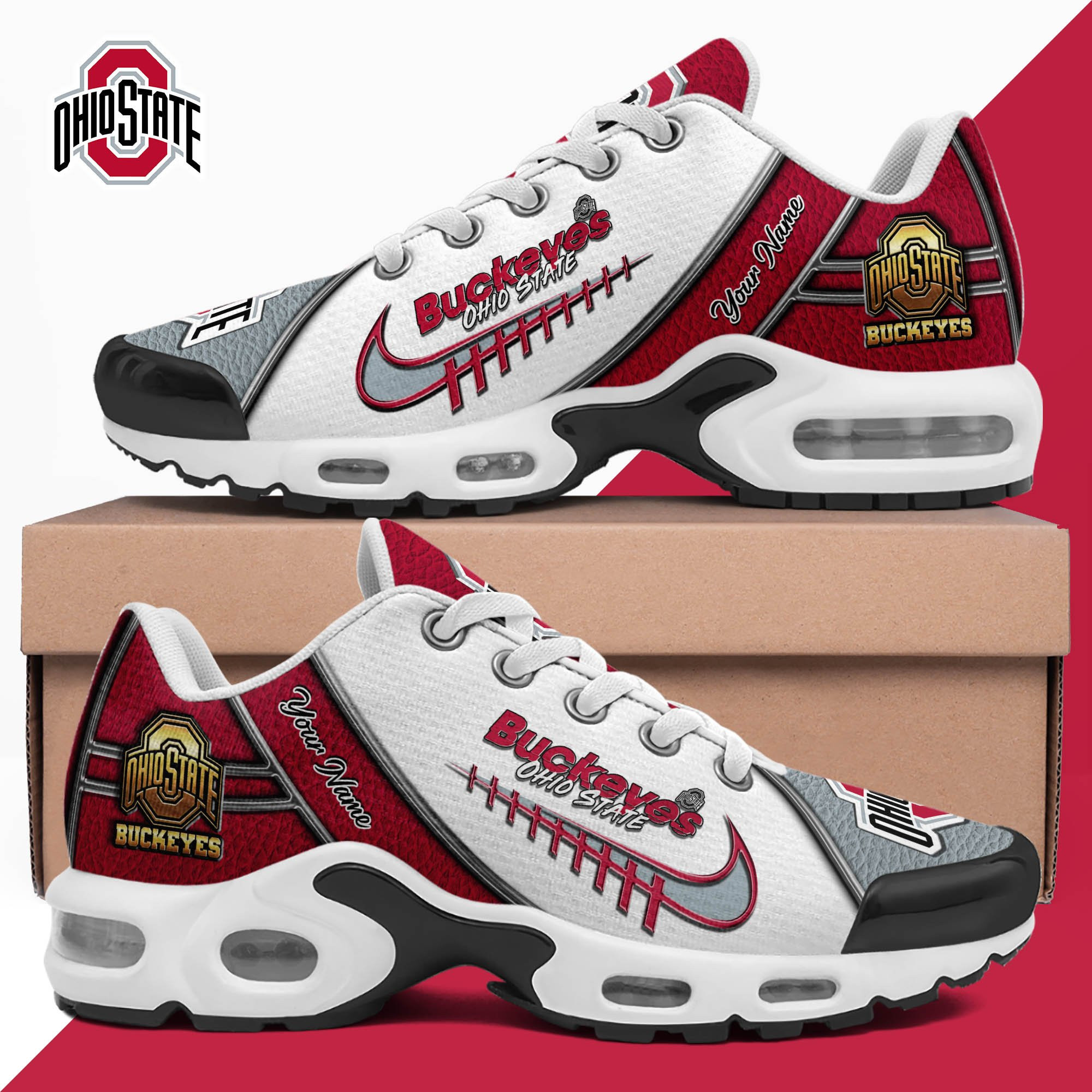 Ohio State Buckeyes Shoes 2026 Version Custom Your Name, Football Team Shoes 516