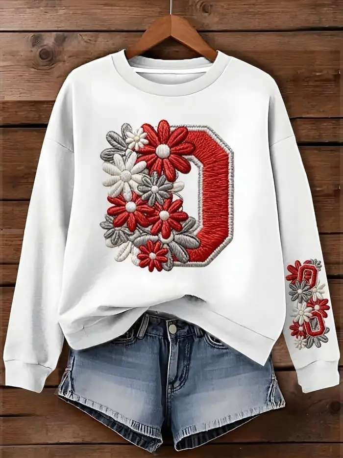 Ohio State Buckeyes Sweatshirt Women's Game Day Ohio State Buckeyes Merch Fan Gifts